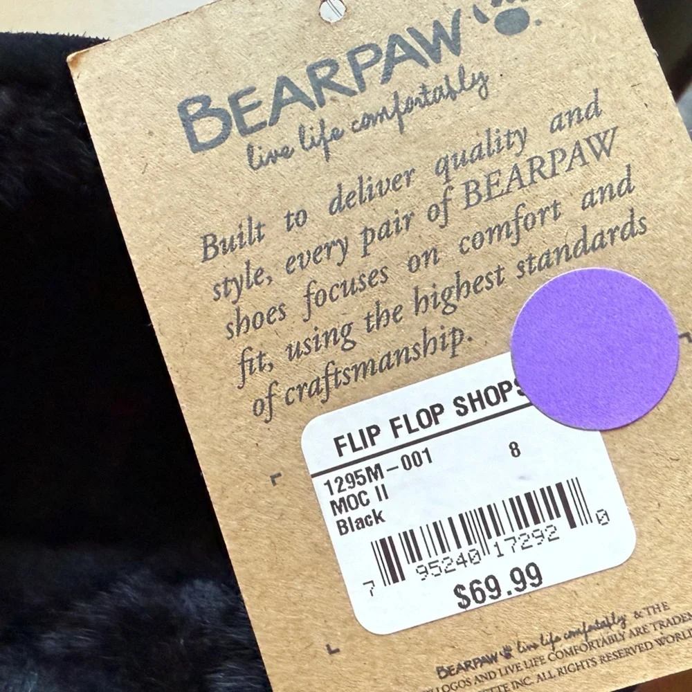 Bearpaw NWT MOC II in Black men’s size 8
